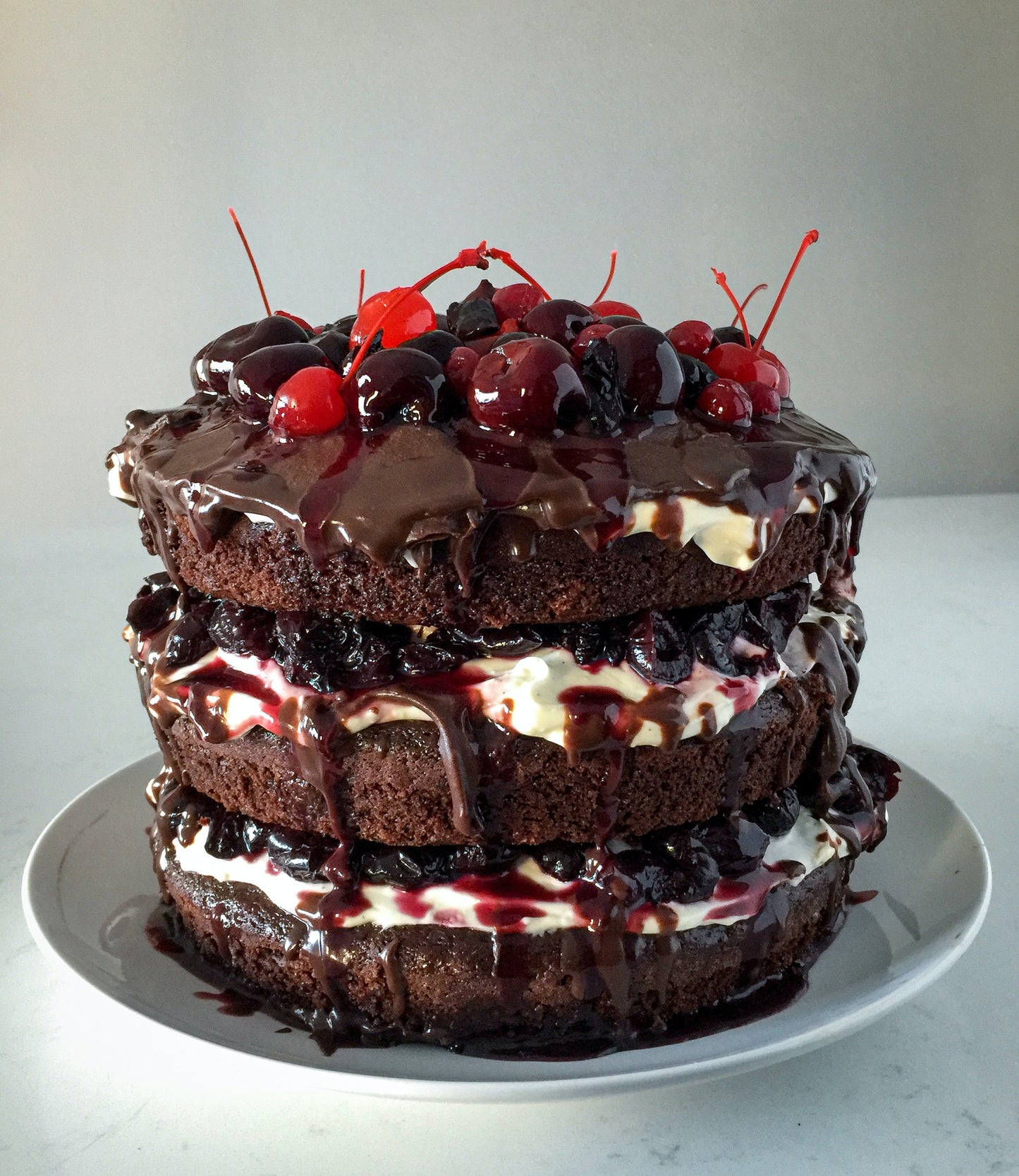Blackberry Choco Cake
